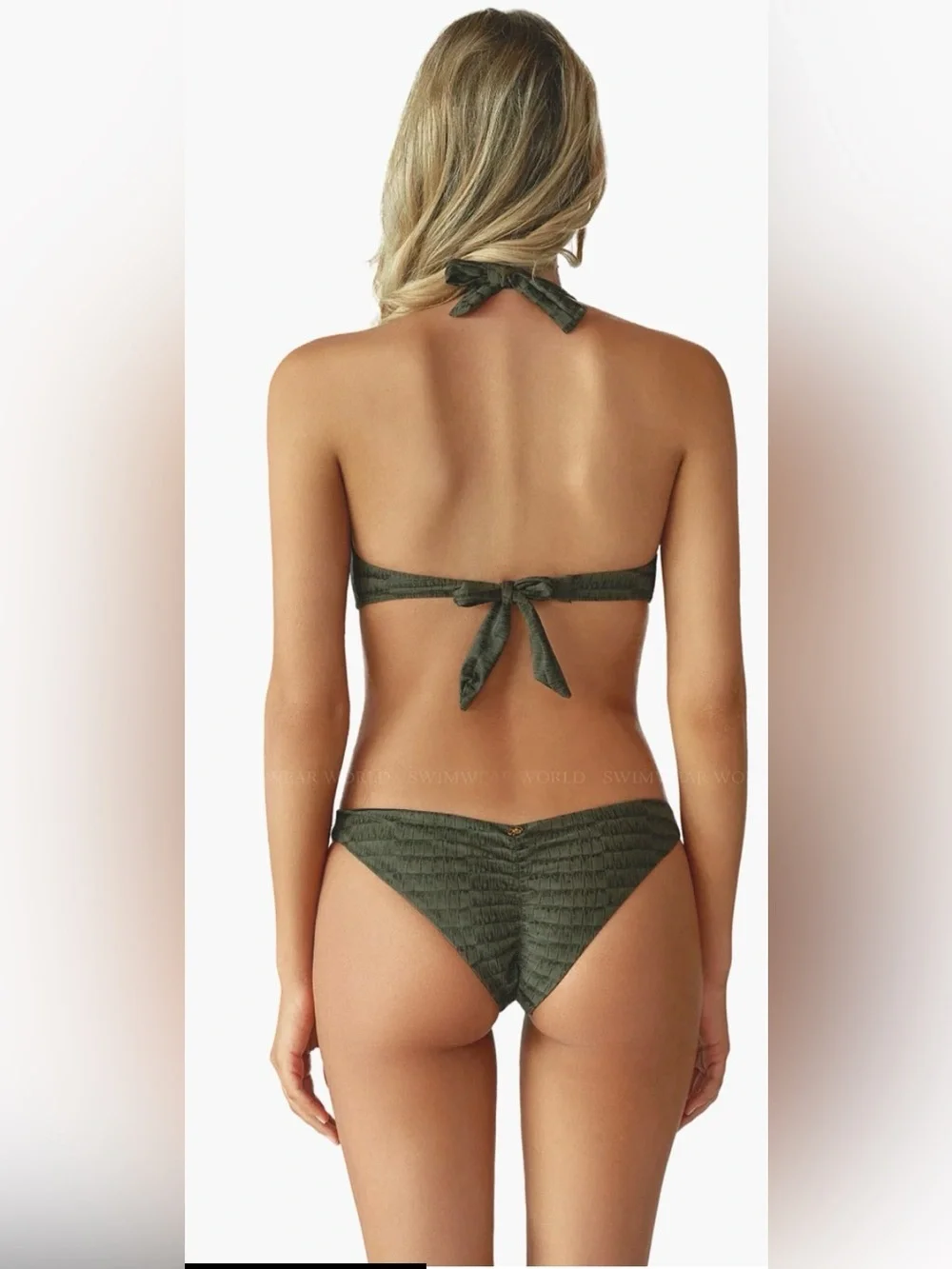 Donna halter-basic ruched bikini from PQ swim